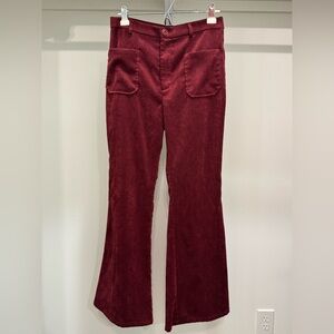 Good Luck Gem Maroon Corduroy Pants